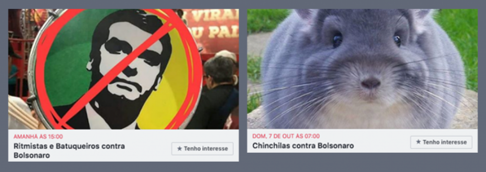 Eventos anti Bolsonaro no Facebook